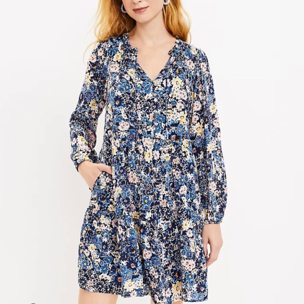 LOFT tiered desert garden dress